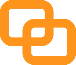 Logo orange composé de deux carrés imbriqués